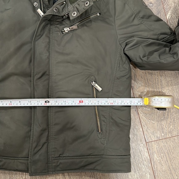 add Italian bomber down jacket olive green - Picture 4 of 5